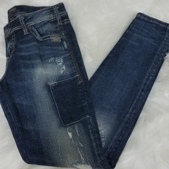 Silver Aiko Skinny Jeans - Picture 11 of 12